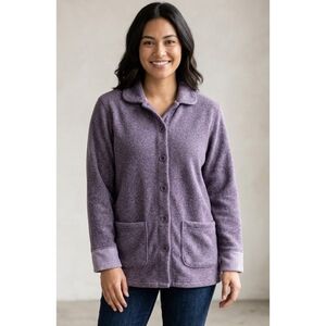 L.L. Bean Traveler Fleece Jacket Purple Size S
